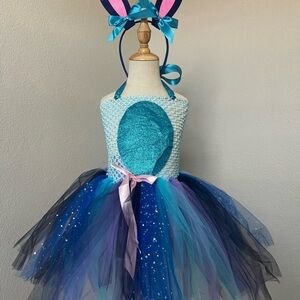 Sparkling Blue and Black Kids Costume